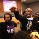 Stevante Clark (center, right), brother of Stephon Clark, interrupts a Sacramento, Calif., City Council meeting on March 27, 2018.